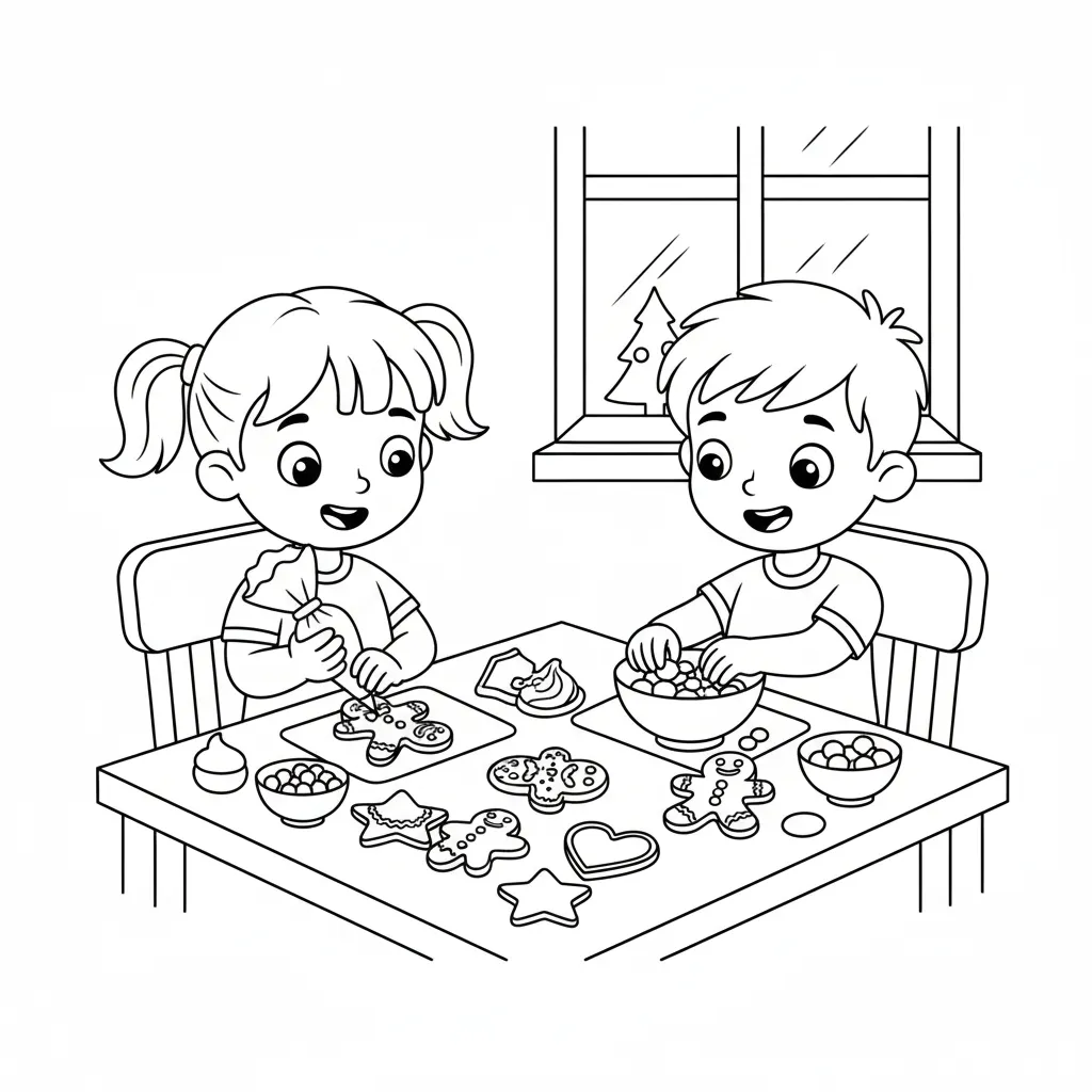 Galleta de Jengibre 15 para colorear para imprimir