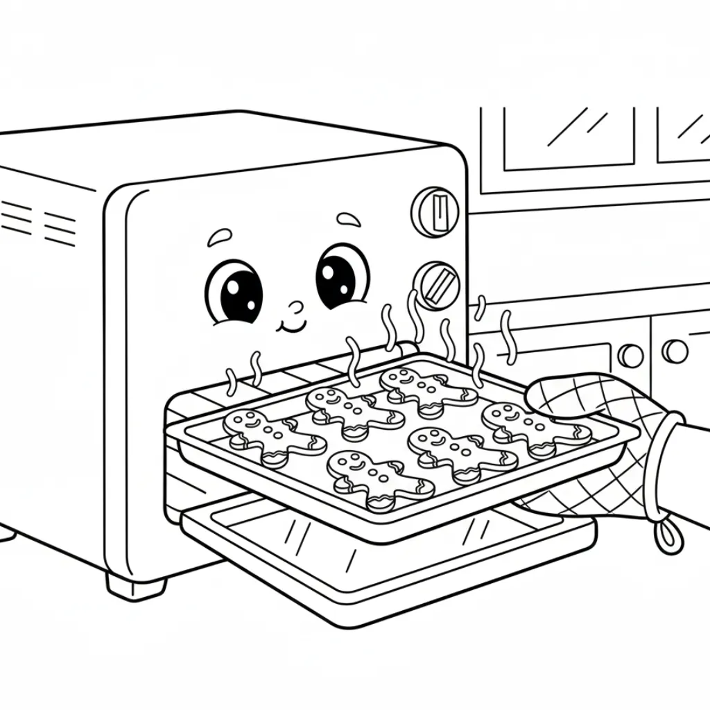 Galleta de Jengibre 3 para colorear para imprimir