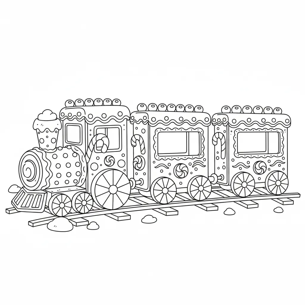 imprimir Galleta de Jengibre 6 para colorear gratis