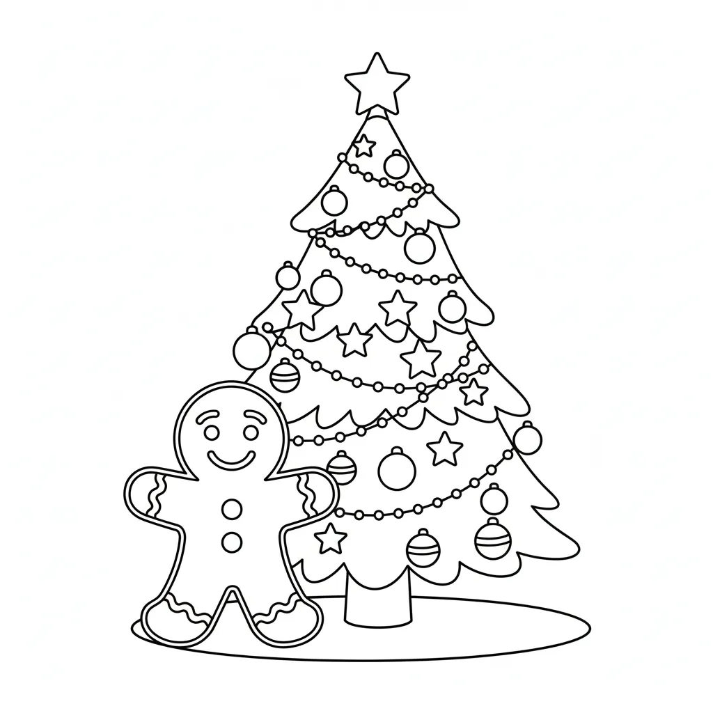 Galleta de Jengibre 8 para colorear para imprimir pdf