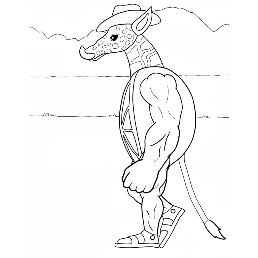 Ganganzelli Trulala 2 para colorear para imprimir para niño de 4 años