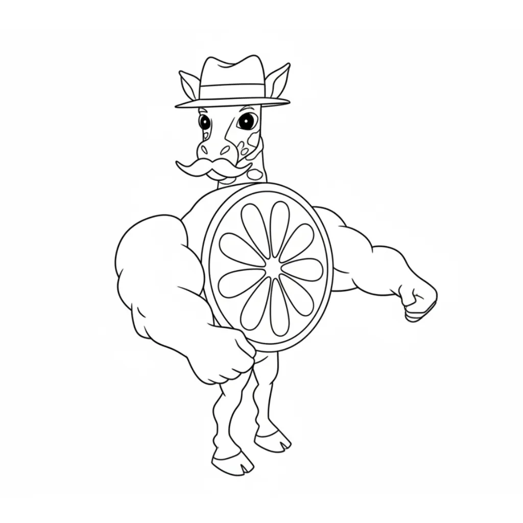 Ganganzelli Trulala 4 para colorear para bebé para imprimir