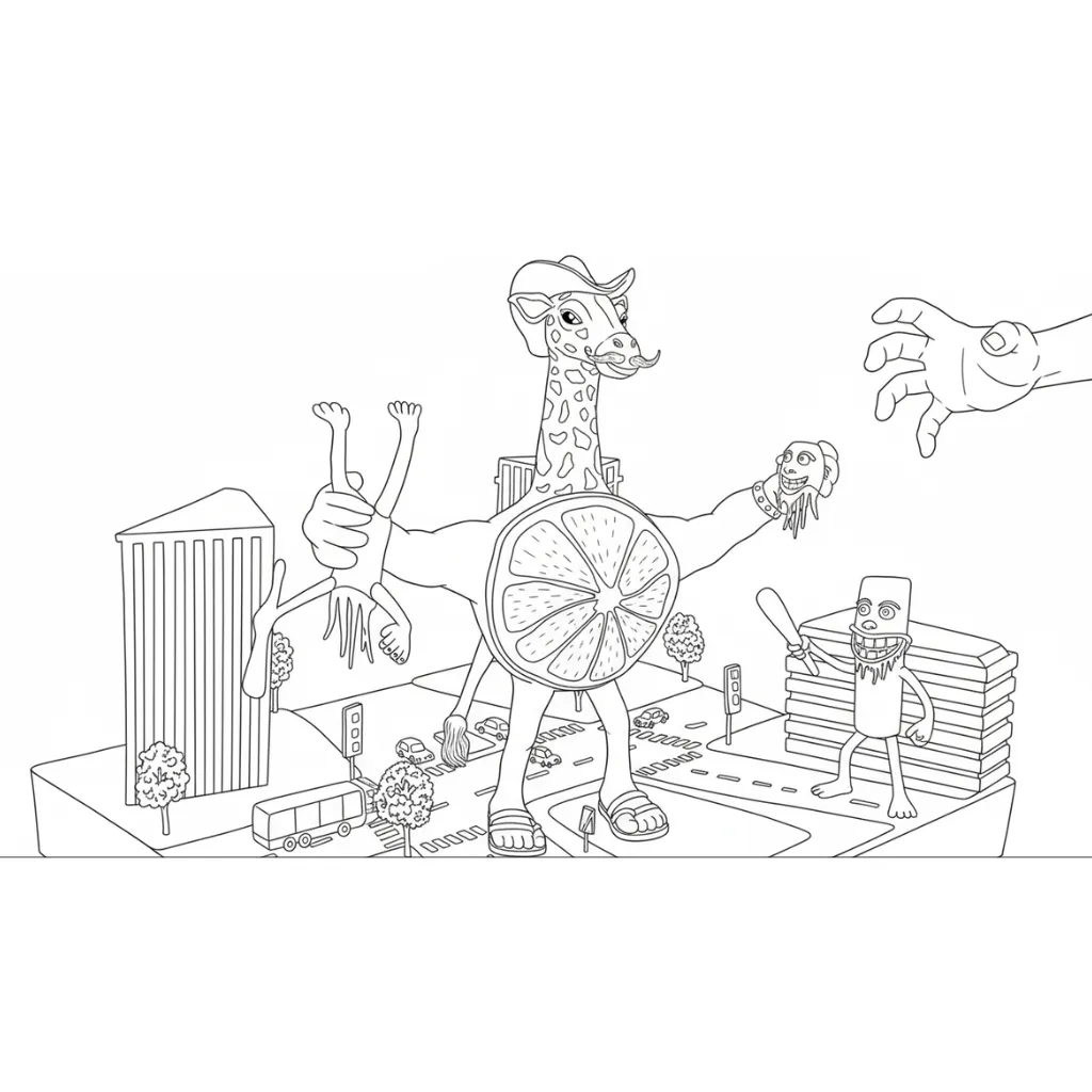 Ganganzelli Trulala 6 para colorear para niños para imprimir