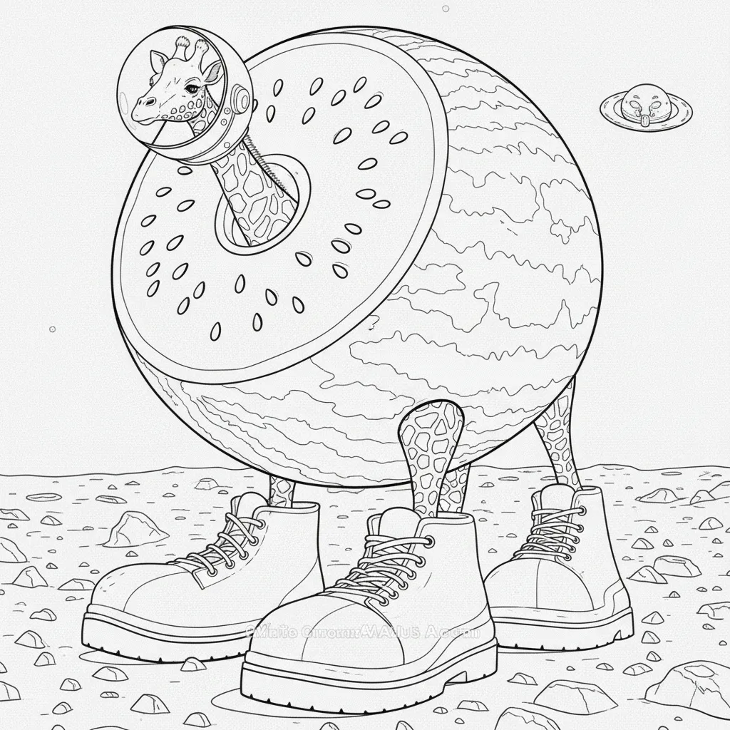 Girafa Celeste para colorear para imprimir a4