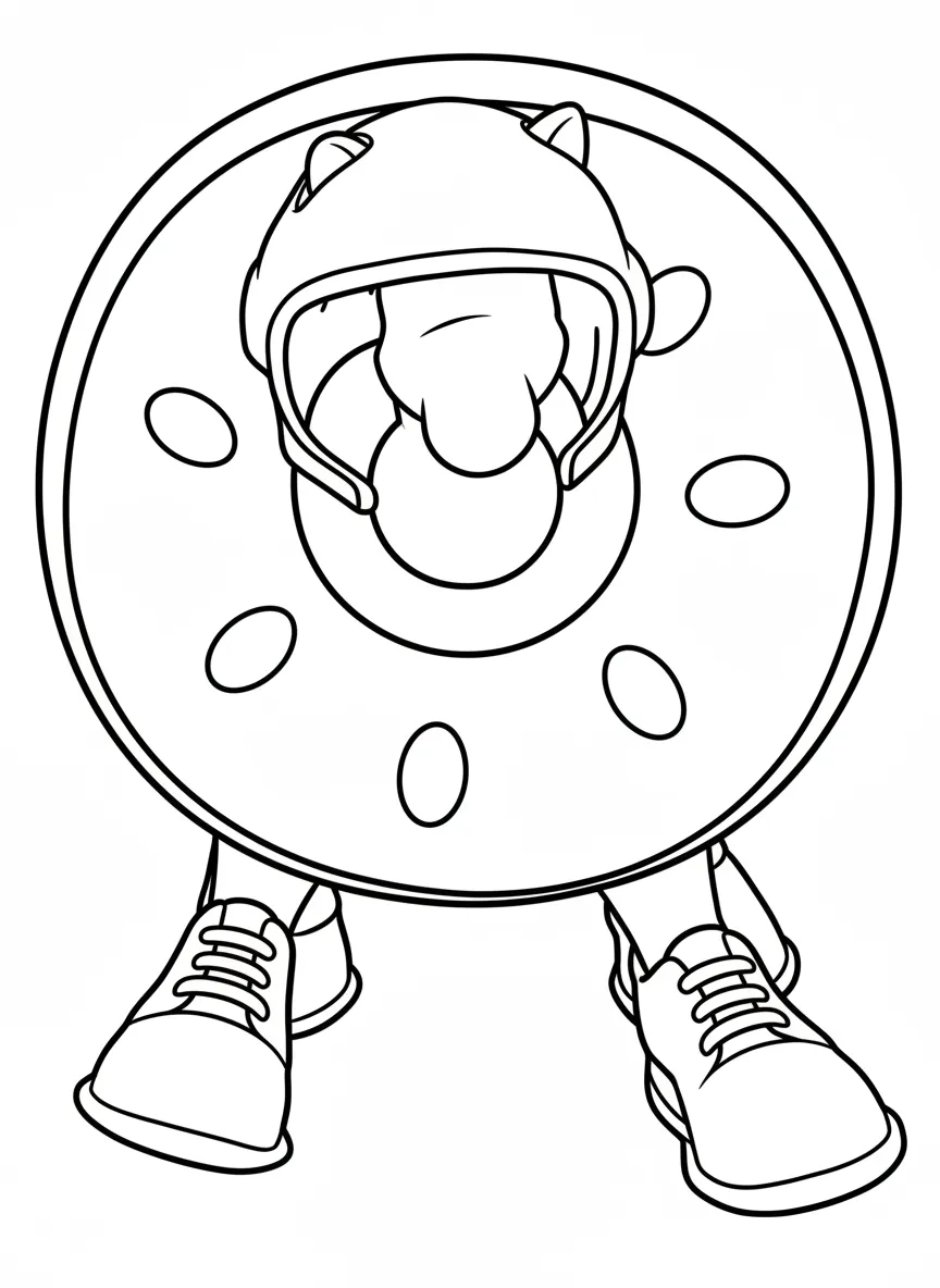 Girafa Celeste para colorear y recortar para imprimir