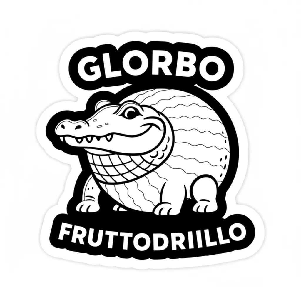 Glorbo Fruttodrillo para colorear para imprimir para niño de 8 años