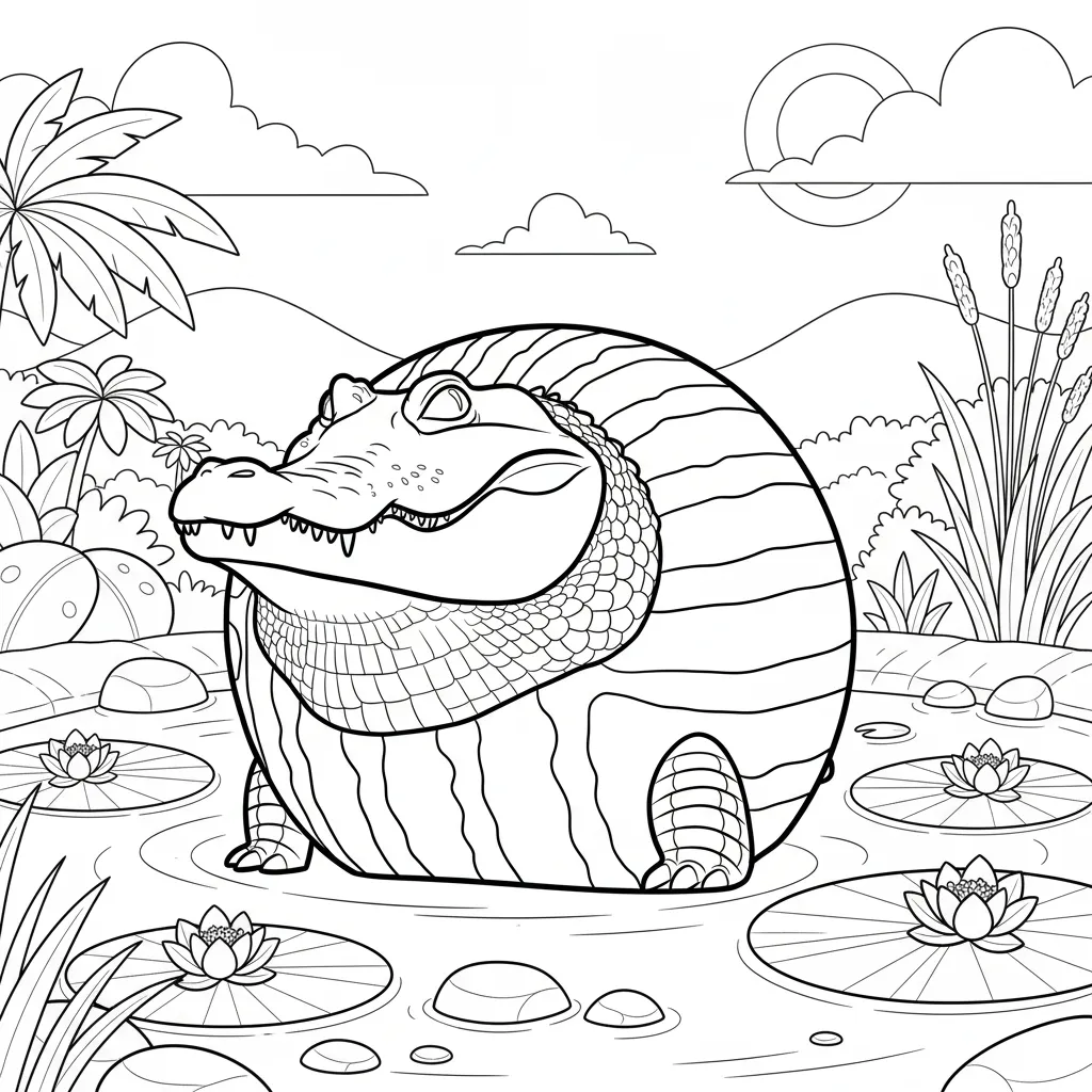 Glorbo Fruttodrillo para colorear para niño