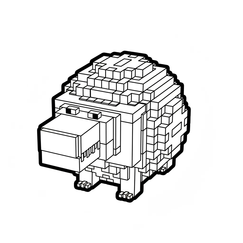 Glorbo Fruttodrillo para colorear para imprimir para niño de 4 años 1