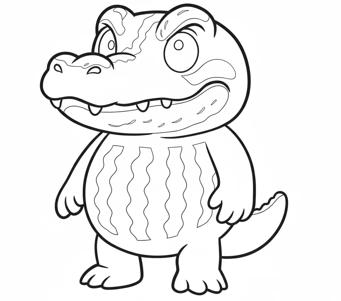 Glorbo Fruttodrillo para colorear y dibujo para imprimir