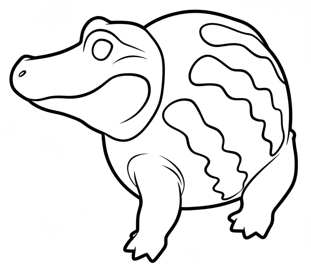 Glorbo Fruttodrillo para colorear para niño gratis