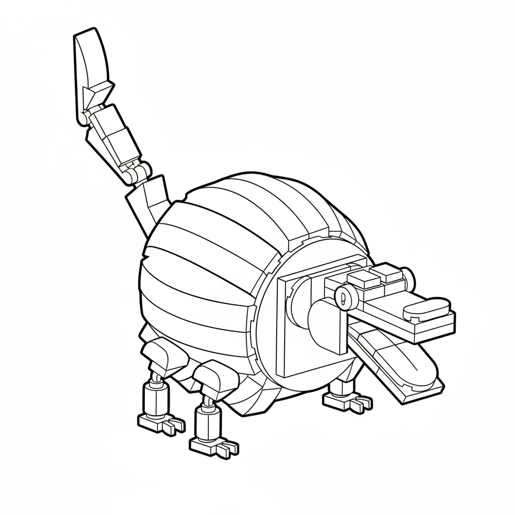 Glorbo Fruttodrillo para colorear para imprimir pdf gratis