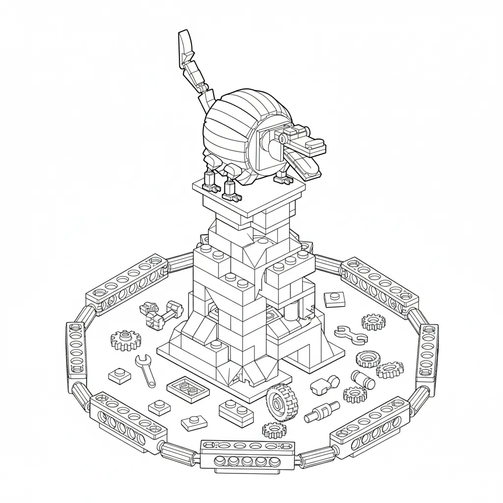 Glorbo Fruttodrillo para colorear para imprimir para niño de 2 años