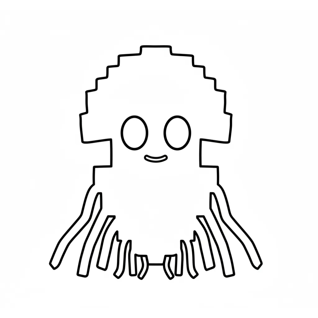 Graipussi Medussi 11 para colorear para bebé para imprimir