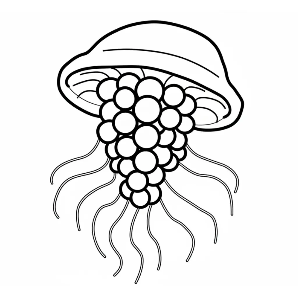 Graipussi Medussi 8 para colorear para niño de 6 años