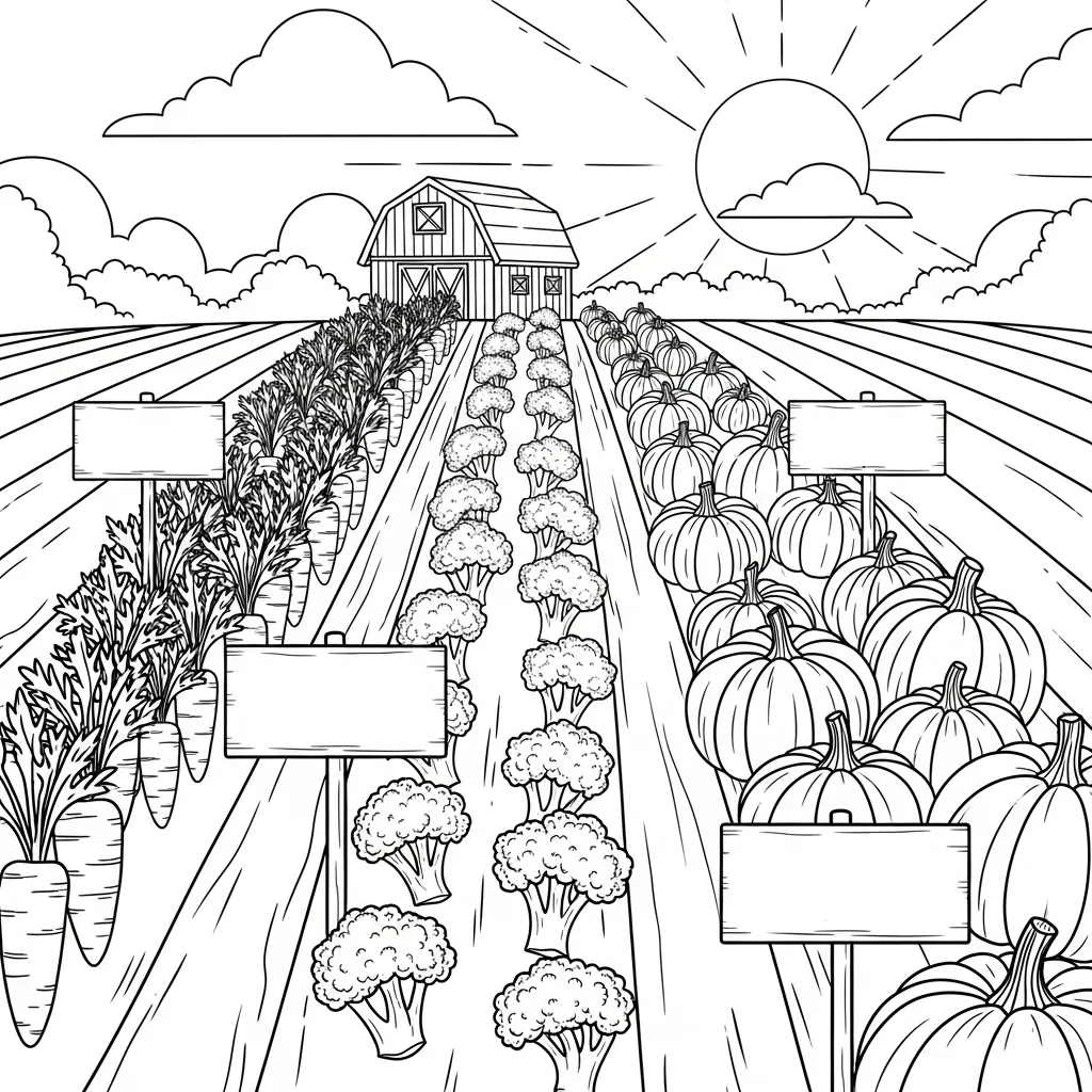 Granja para colorear gratis en línea