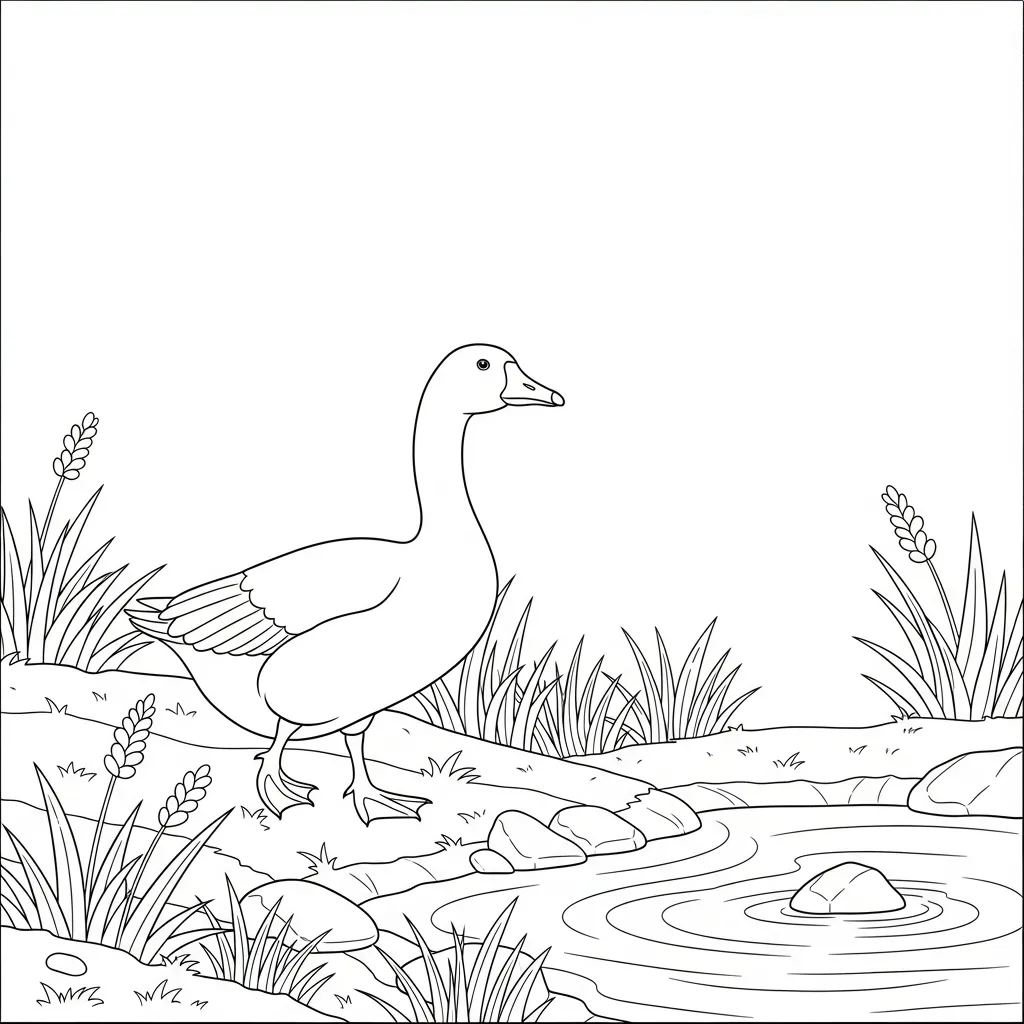 Granja para colorear para niños