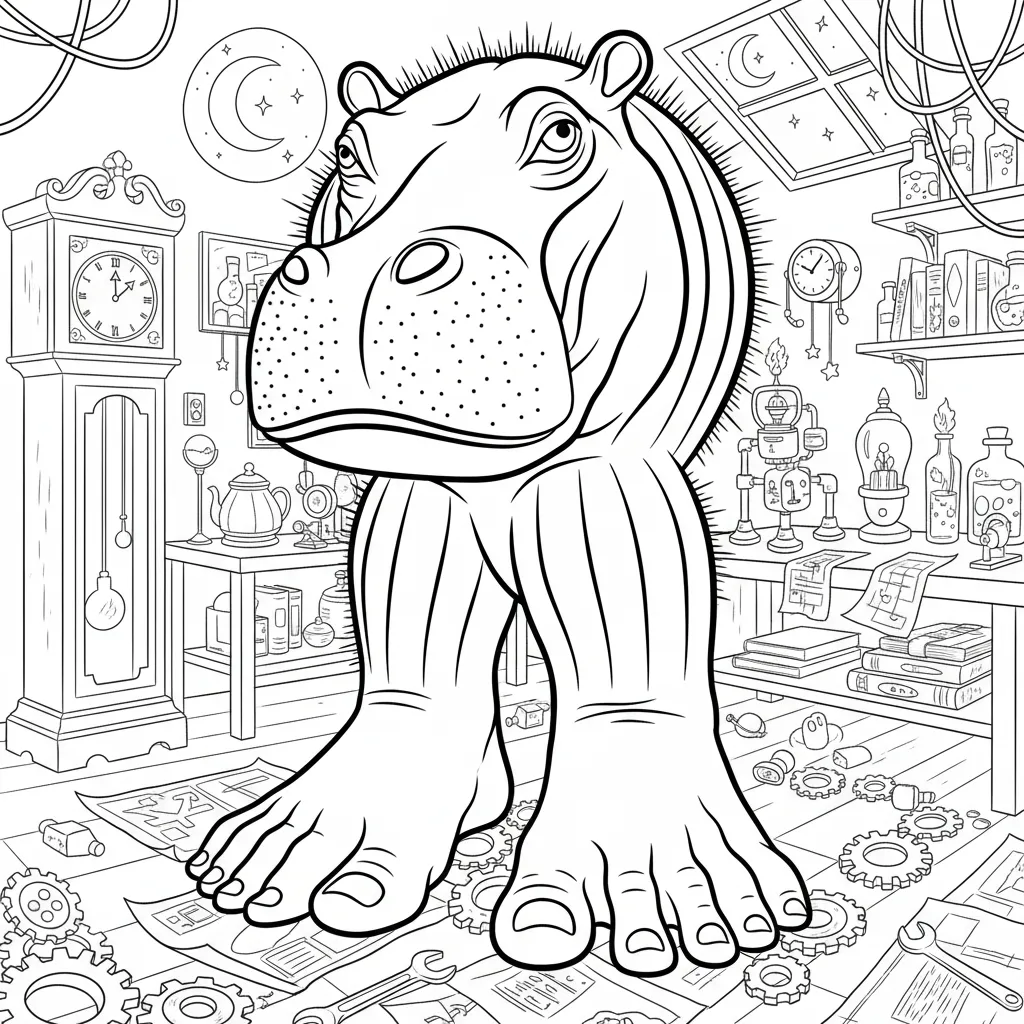 Hipocactus para colorear para imprimir para niños