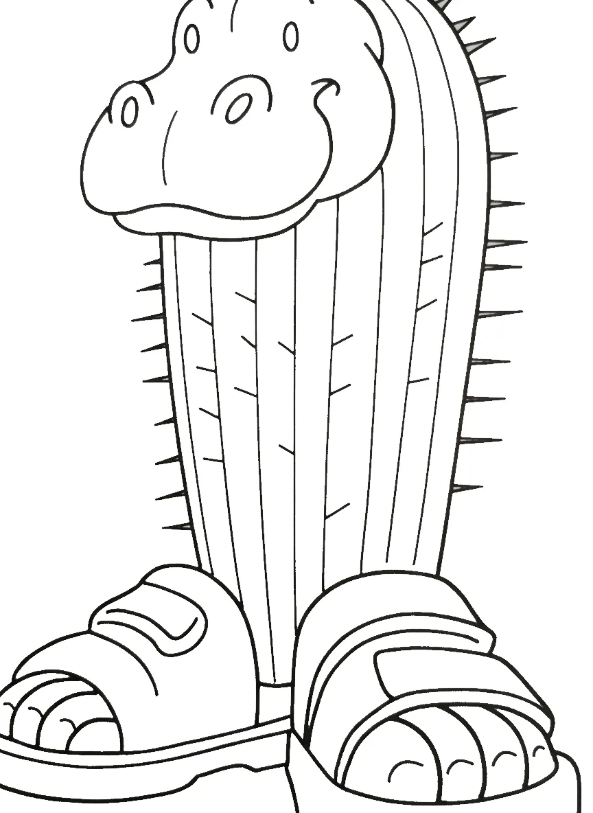 Hipocactus para colorear para imprimir pdf gratis