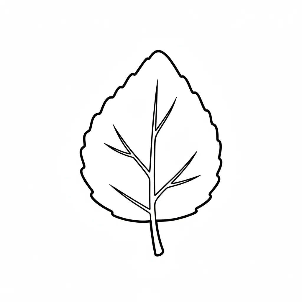 Hoja De Otoño 14 para colorear para imprimir pdf gratis