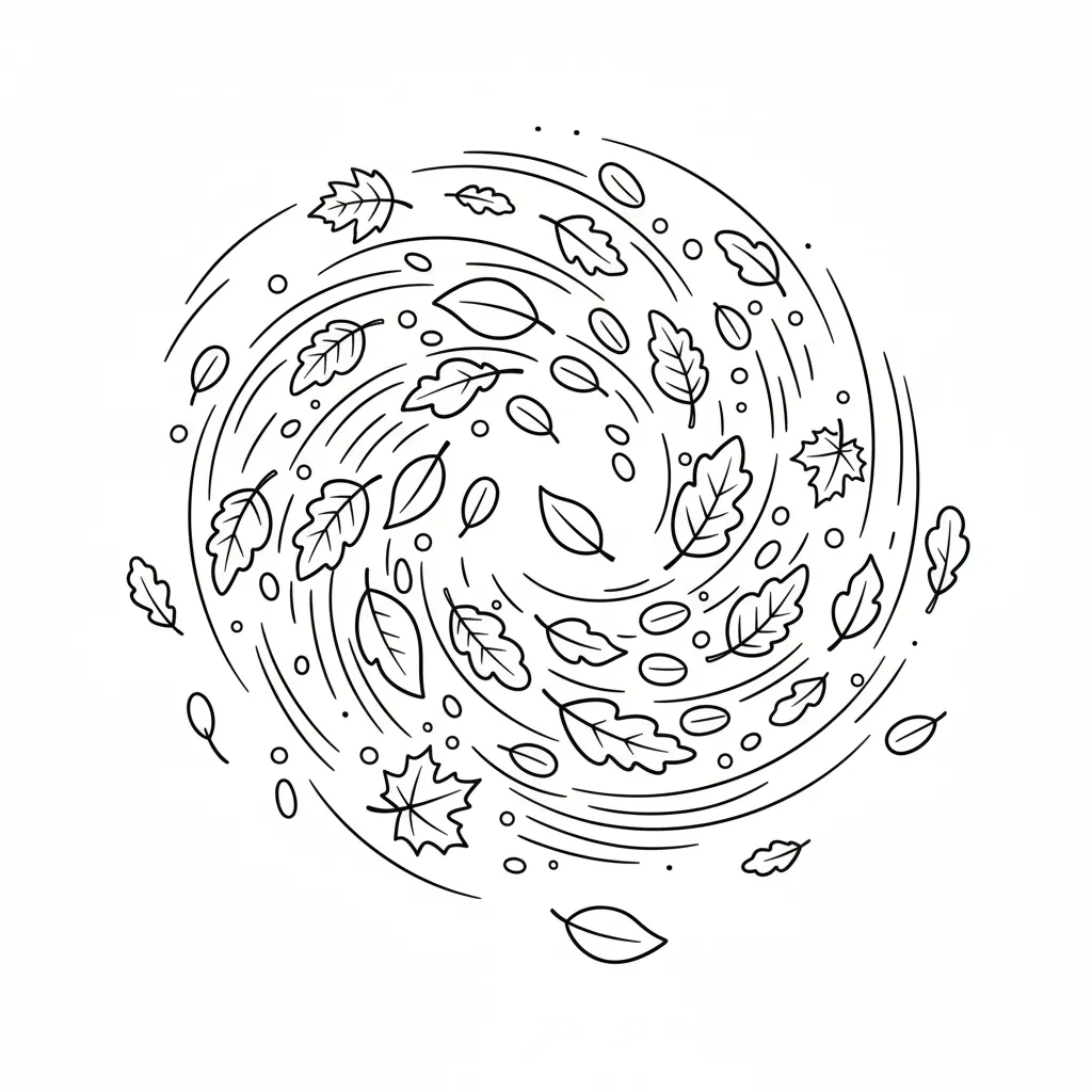 Hoja De Otoño 15 para colorear de para niños