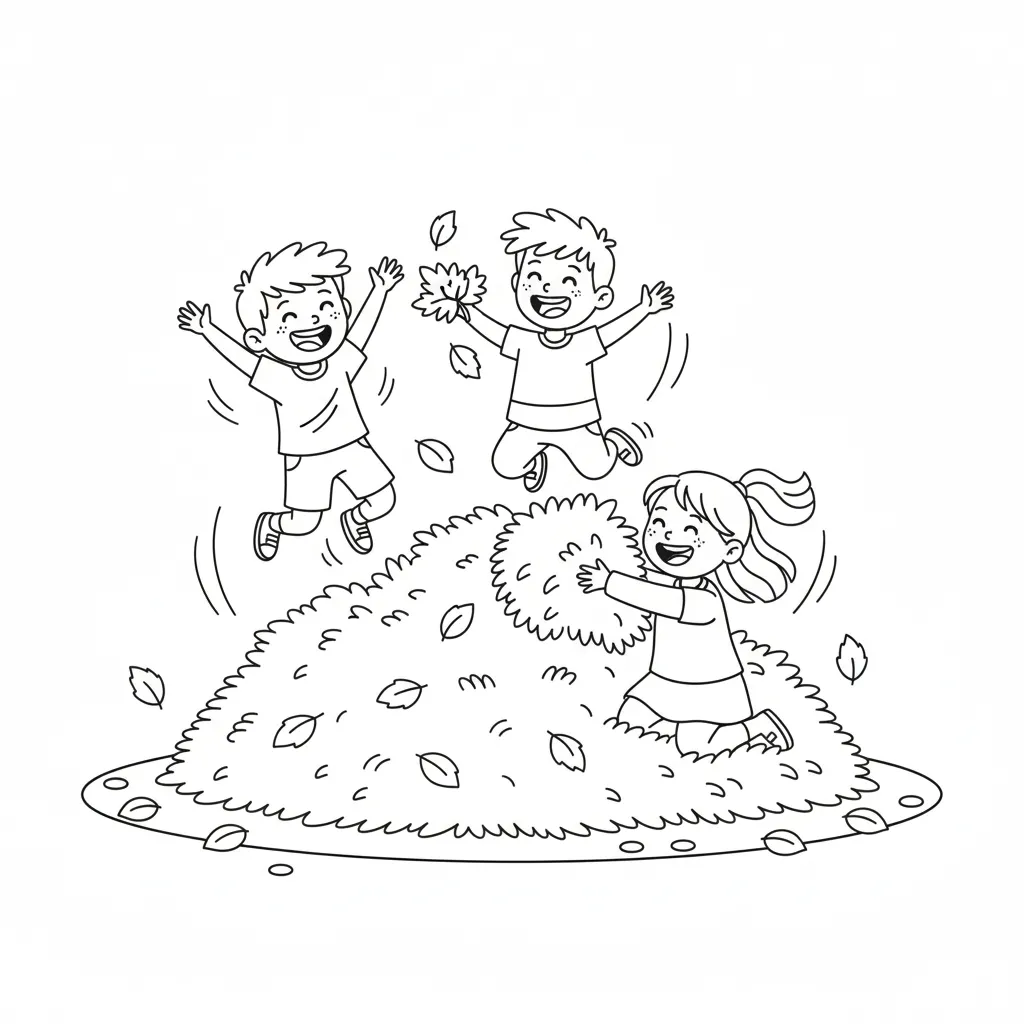 Hoja De Otoño 5 para colorear para imprimir para niño de 7 años