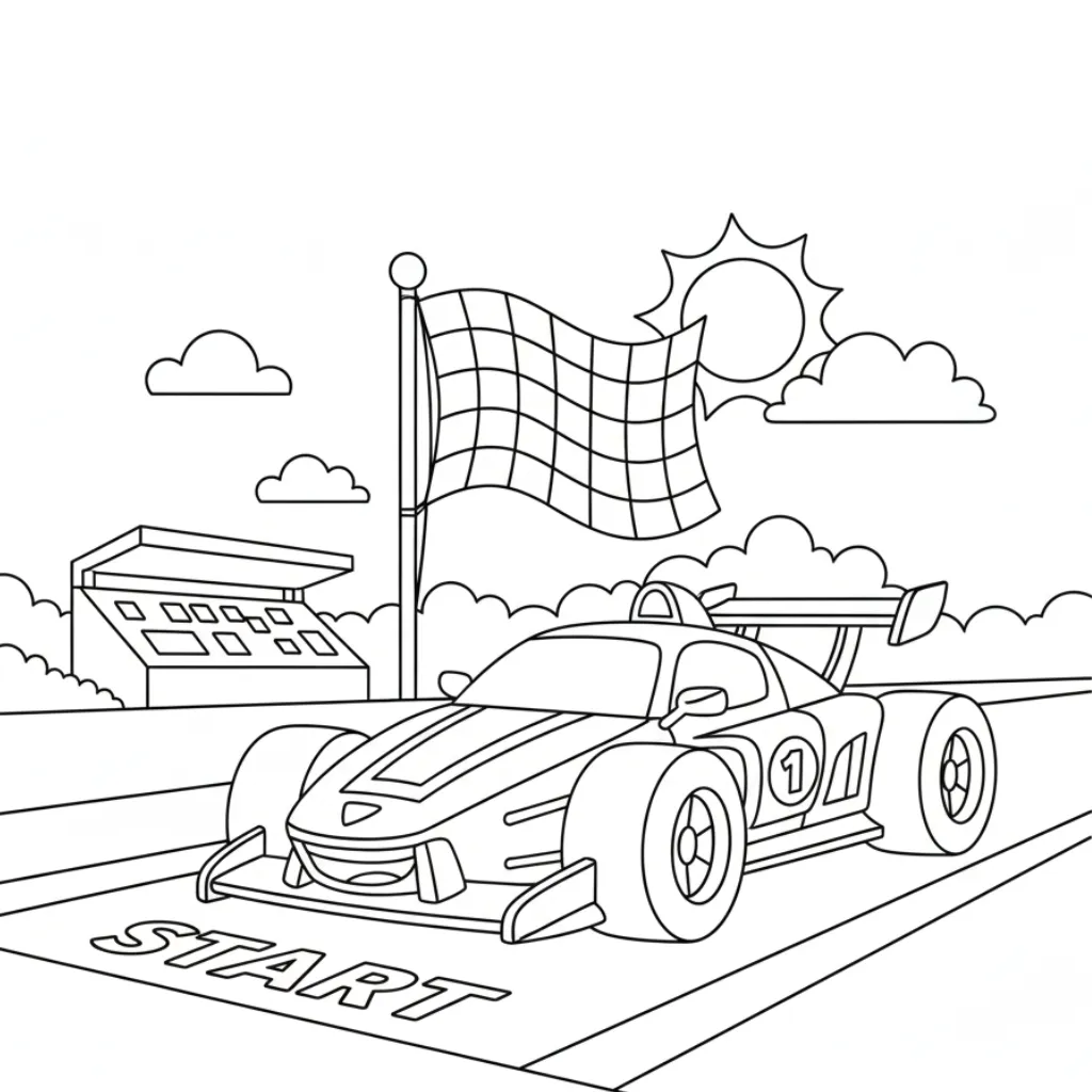 Hot Wheels11 para colorear y dibujos