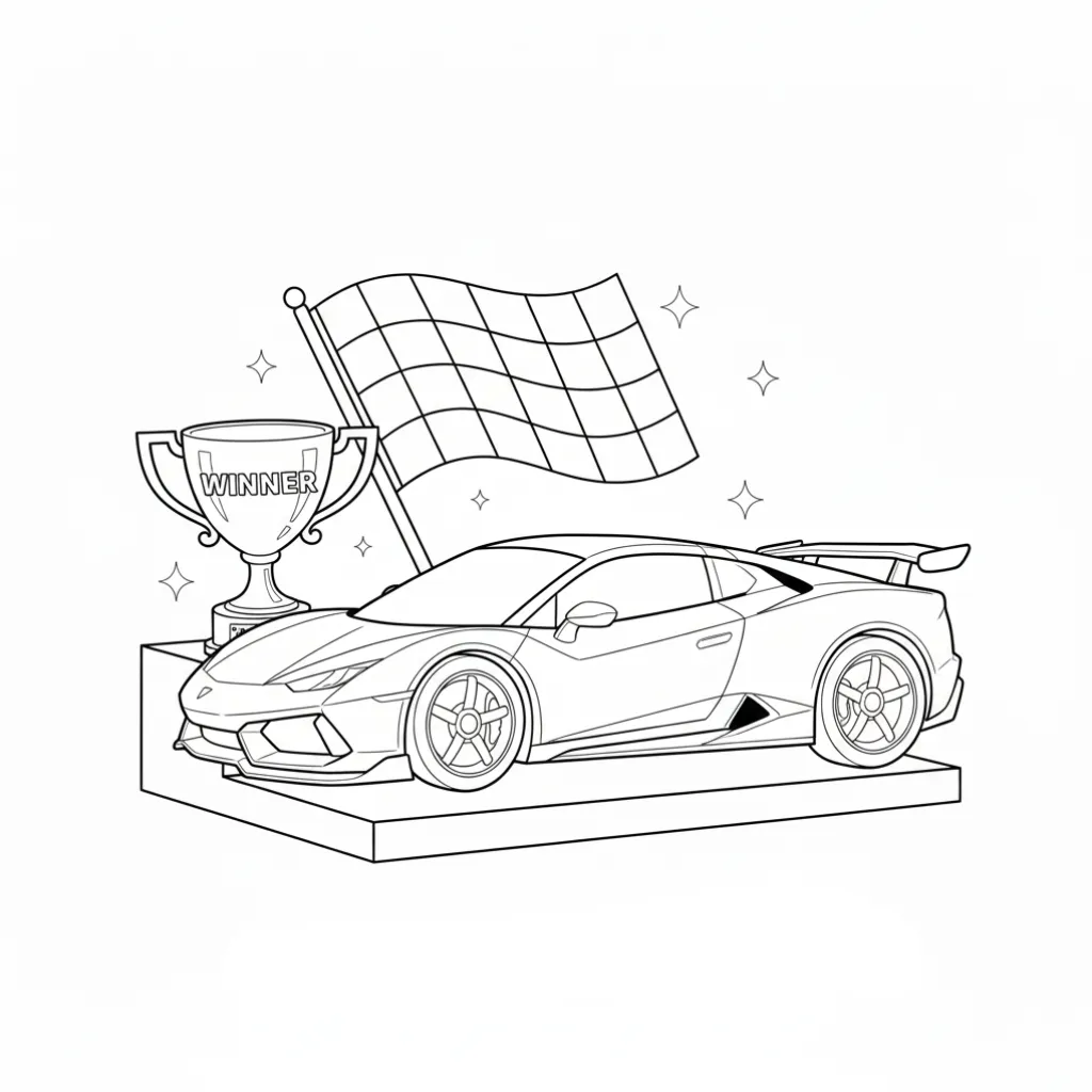 Hot Wheels12 para colorear para imprimir para niño de 8 años