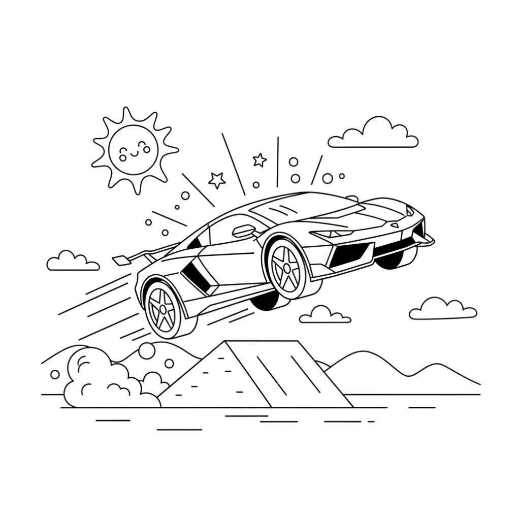 Hot Wheels15 para dibujar e imprimir