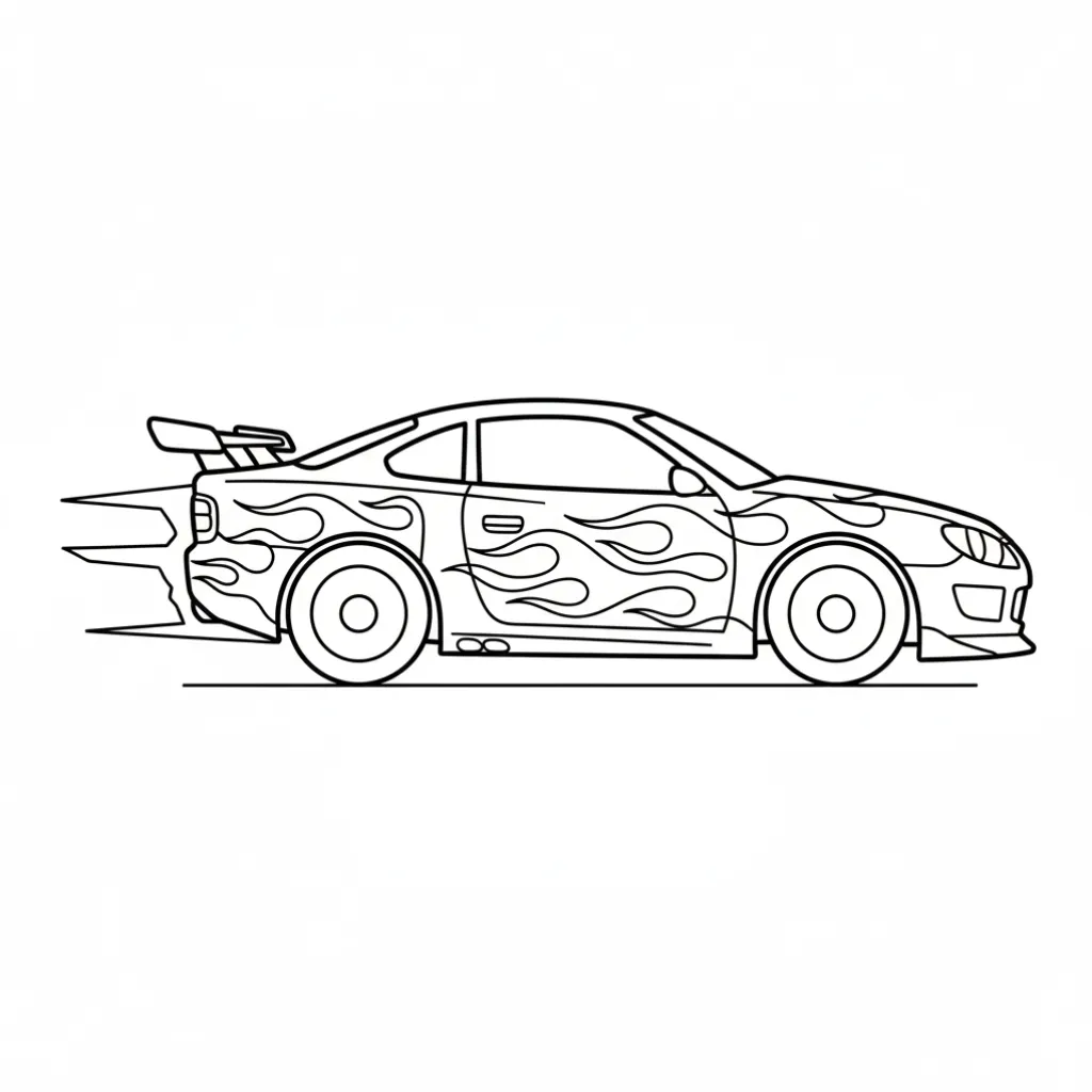 Hot Wheels17 para colorear para imprimir pdf