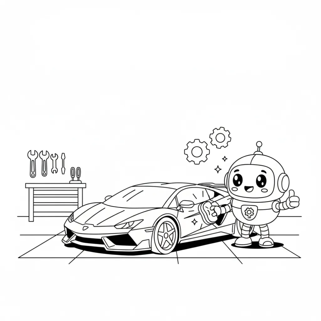 Hot Wheels2 para colorear para imprimir para niño de 2 años