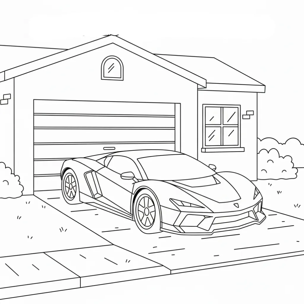 Hot Wheels4 para colorear para niño para imprimir