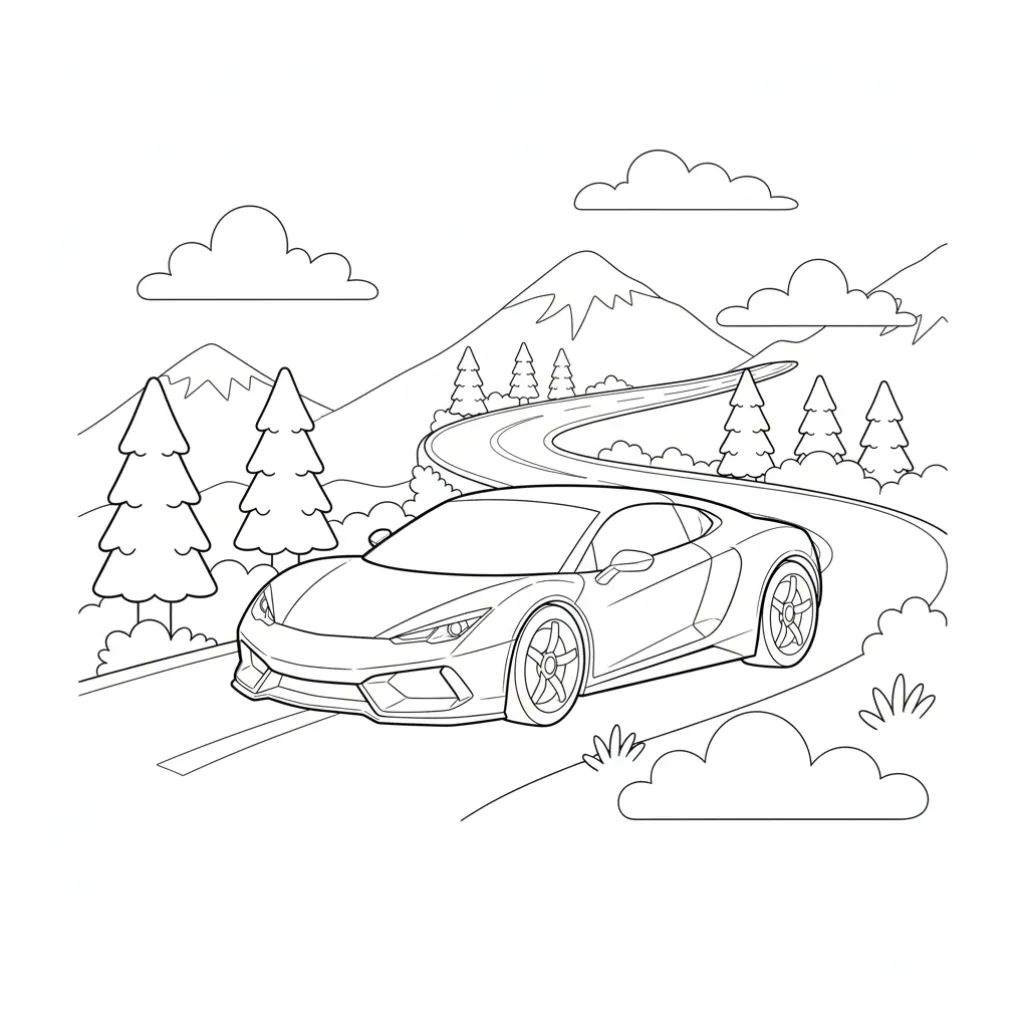 descargar Hot Wheels8 para colorear gratis