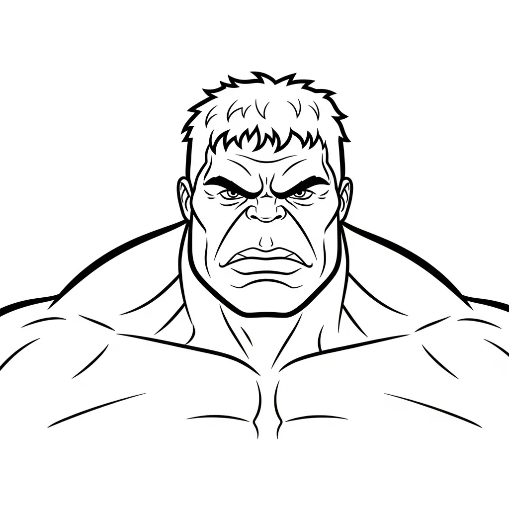 Hulk para colorear para imprimir pdf gratis