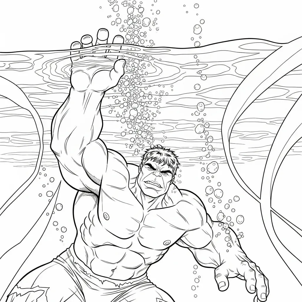 Hulk para colorear gratis para imprimir