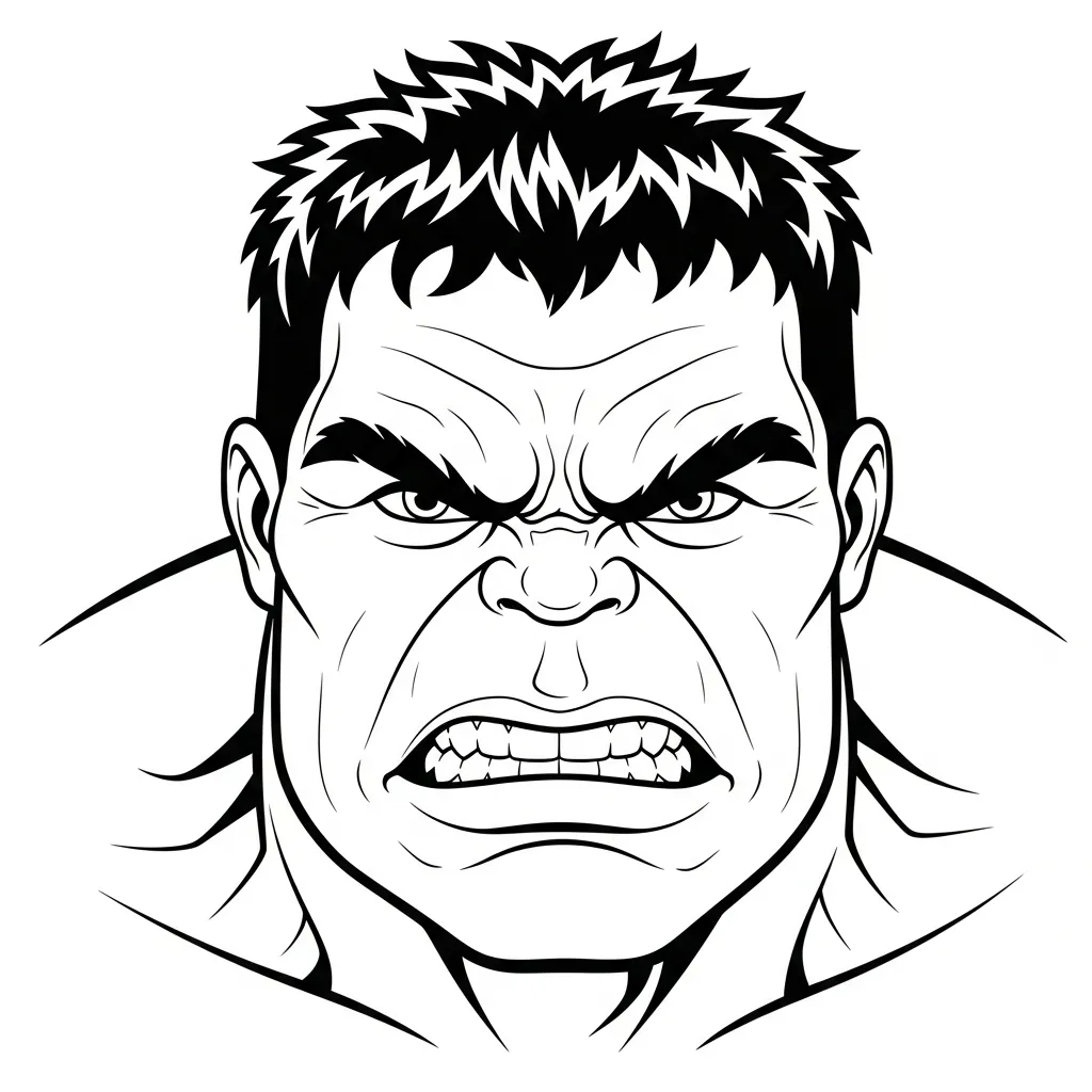 Hulk para colorear y aprendizaje