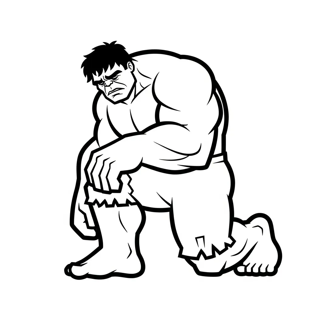 Hulk para colorear en línea para niño