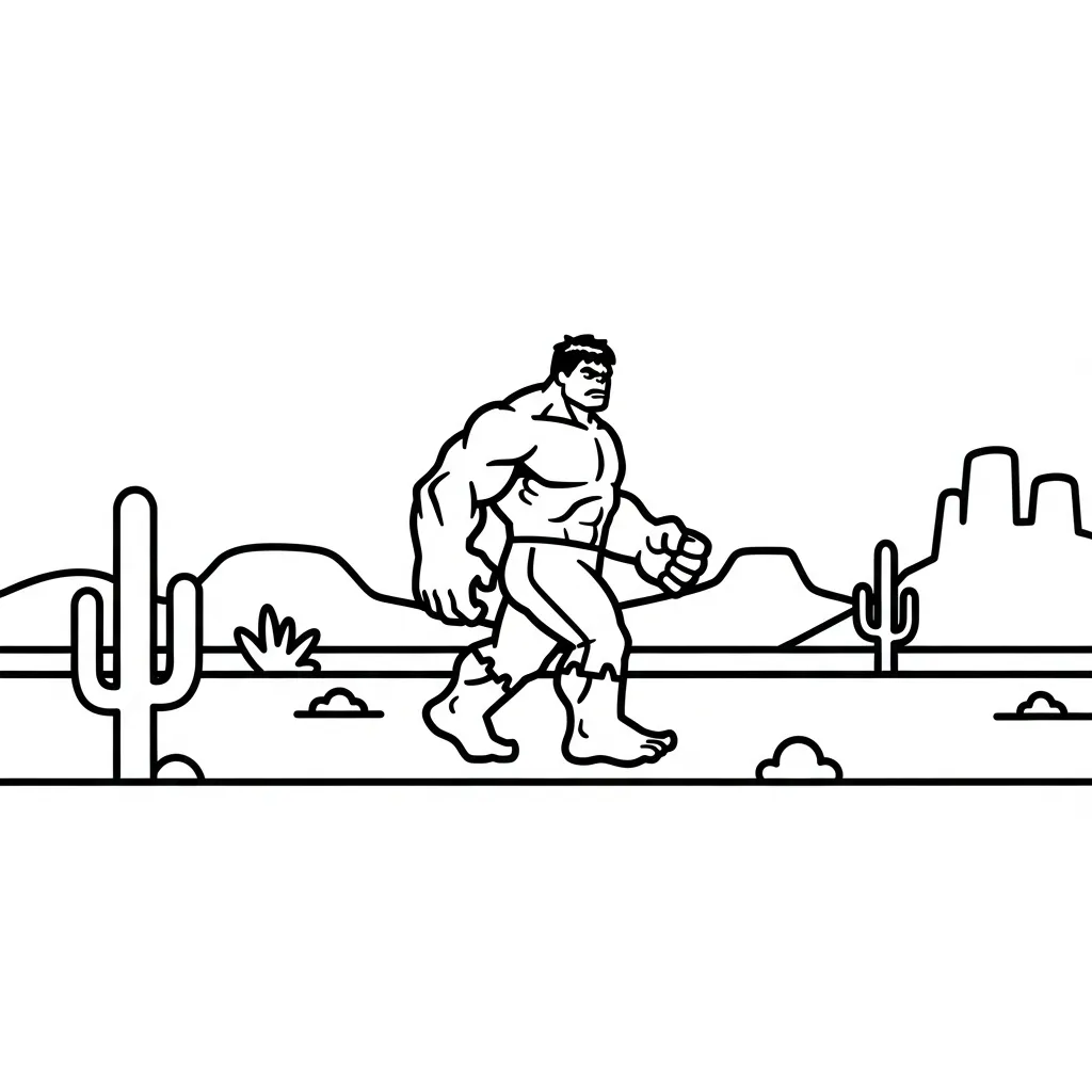 Hulk para dibujar en línea