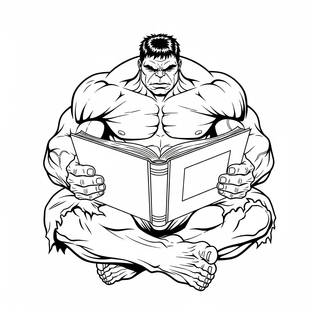 Hulk para colorear para niño de 2 años 1