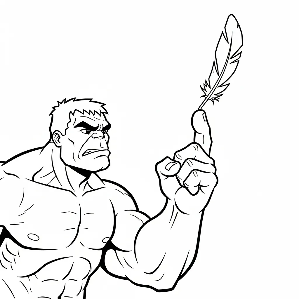 Hulk para colorear para imprimir a4 1