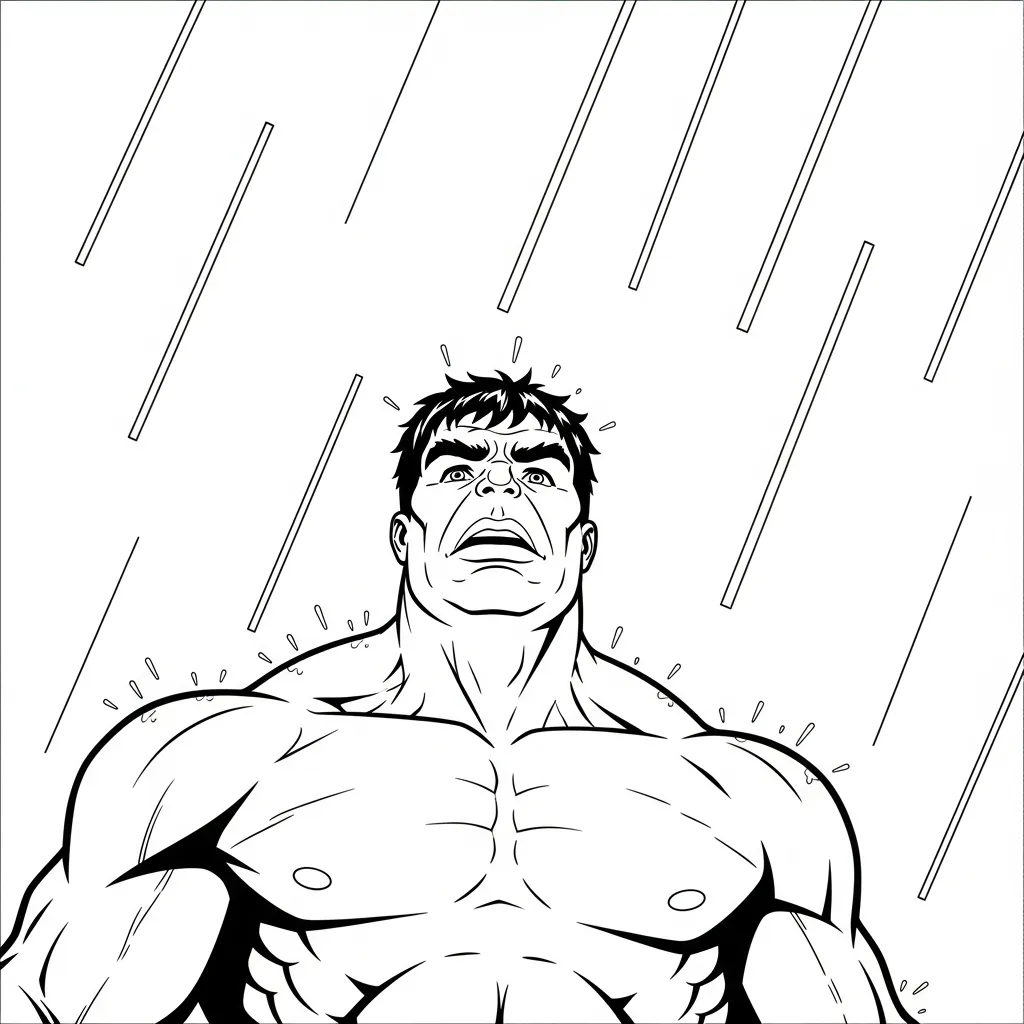 Hulk para colorear para imprimir a4
