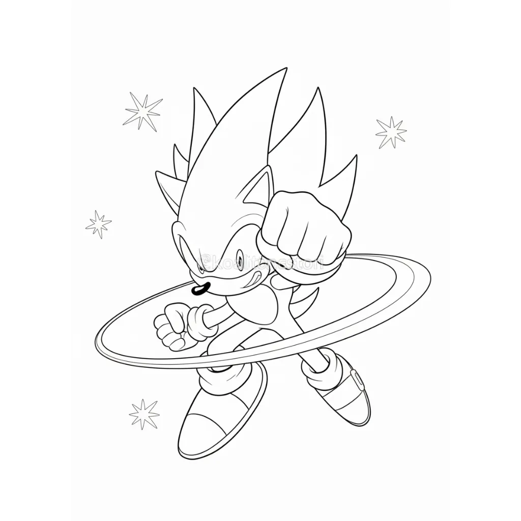 Hyper Sonic 9 para dibujar en línea