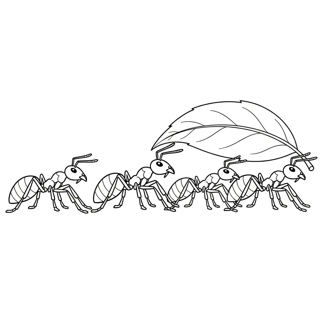 Insectos para colorear para imprimir para niño de 4 años 1