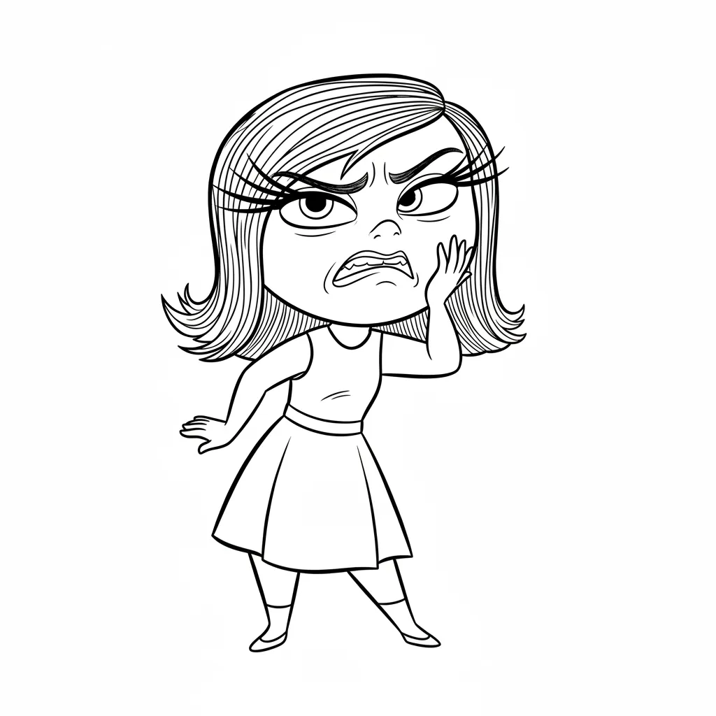 Inside Out 2 para colorear en línea