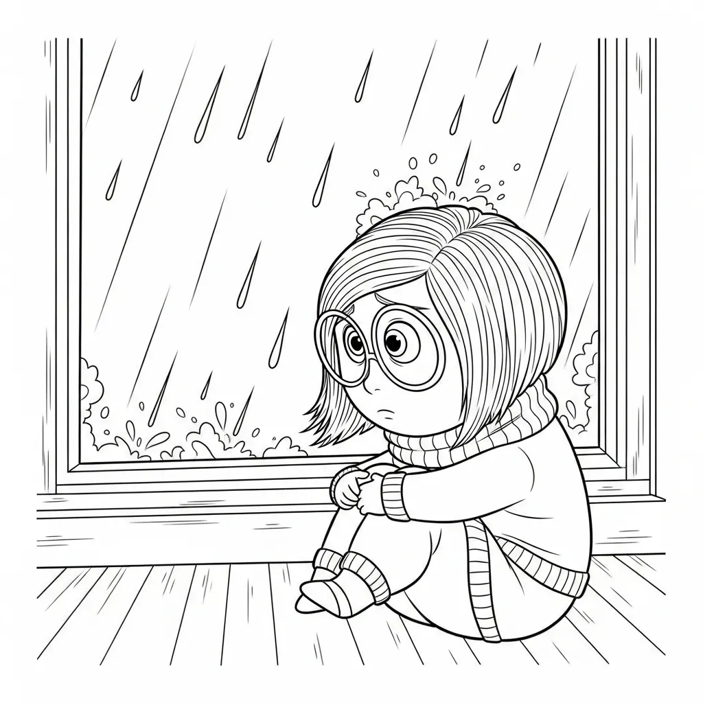 Inside Out 2 para dibujar e imprimir