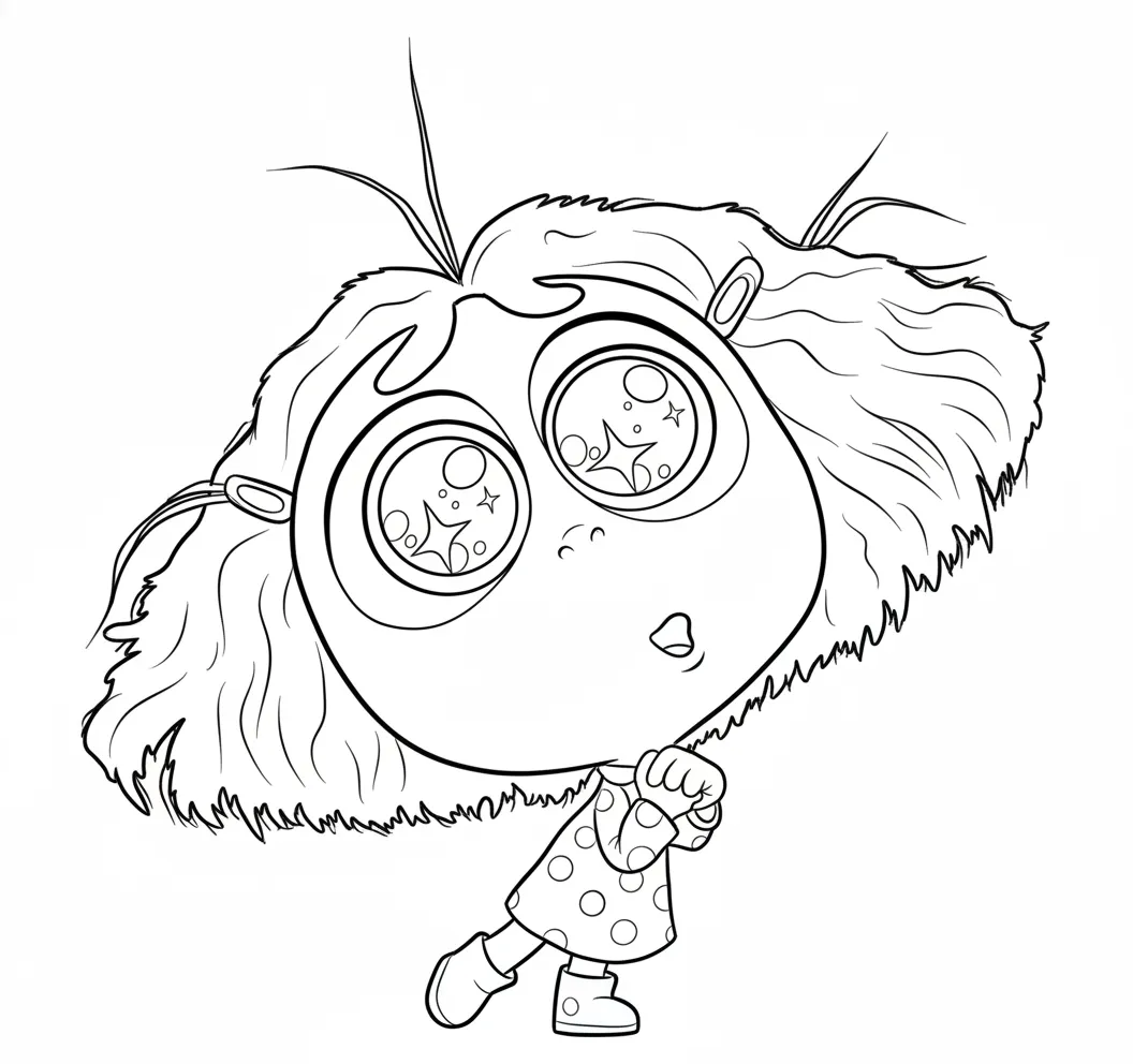 Inside Out 2 para colorear para imprimir a4