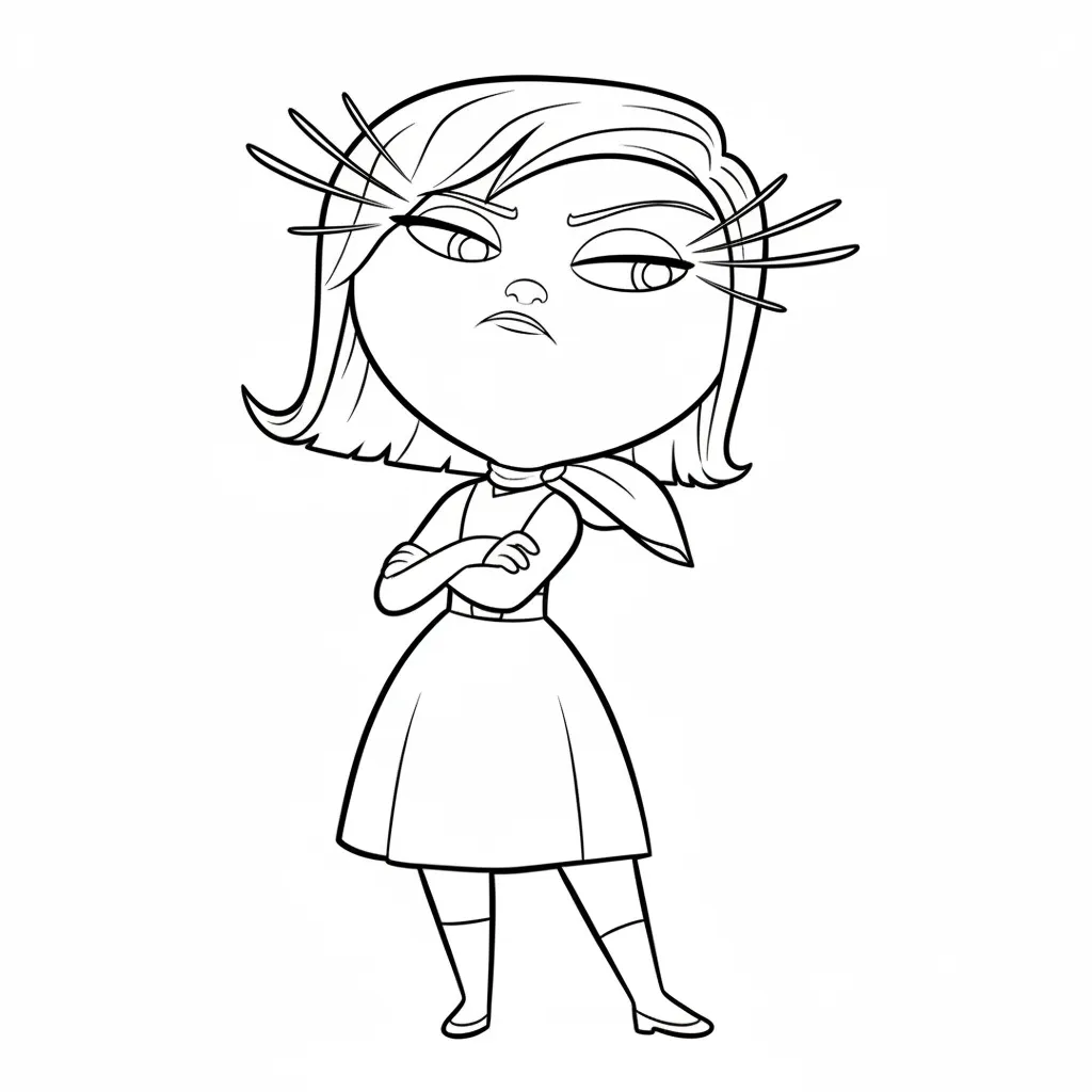 Inside Out 2 para colorear en línea gratis