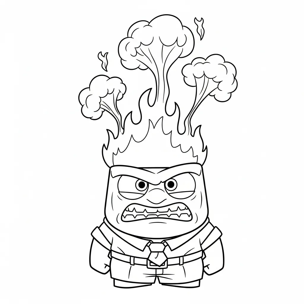 Inside Out 2 para colorear para primaria 1