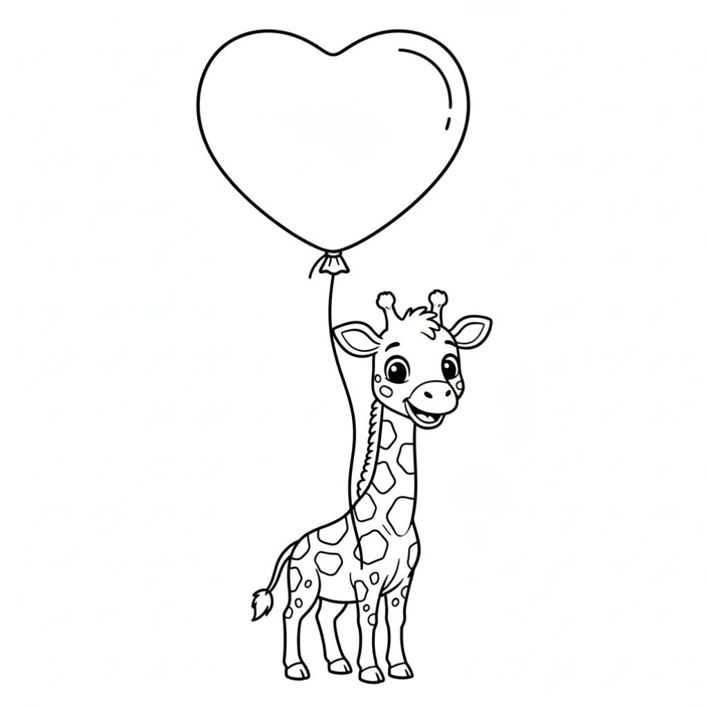 Jirafa9 para colorear para imprimir pdf gratis