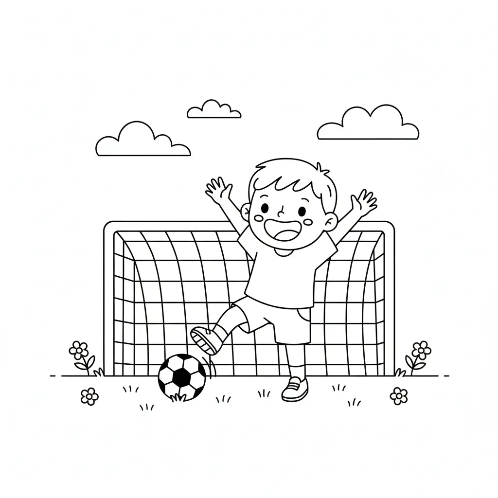 Fútbol 15 para colorear para imprimir gratis pdf