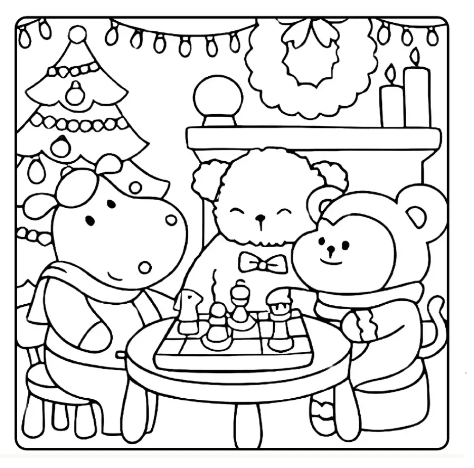Kawaii Cozy para colorear para imprimir para niño de 7 años